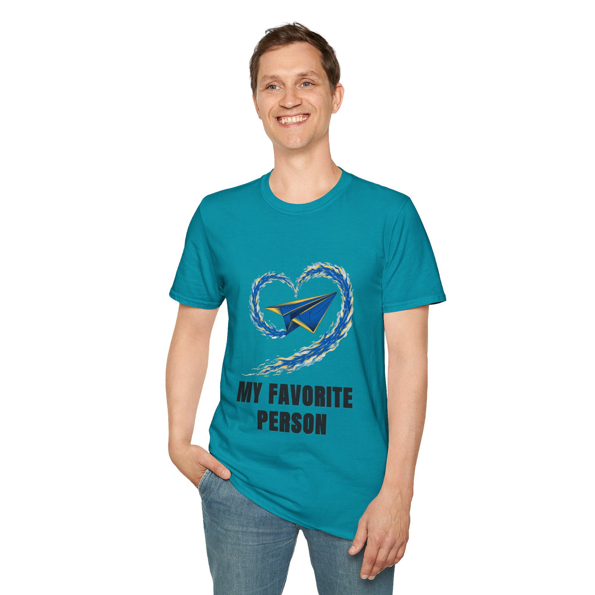 Paper Plane Heart T-Shirt — “My Favorite Person” Graphic Tee - Trending Now - August 2026