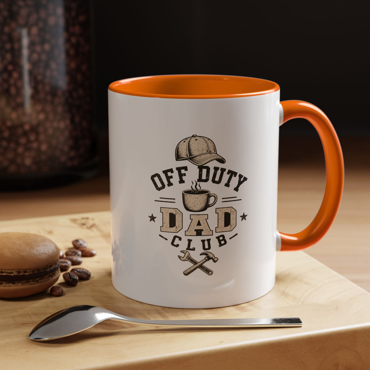Milo Bailey Dog Dad Mom Off Duty Dad Club Coffee Mug — Funny Father’s Day Accent Mug