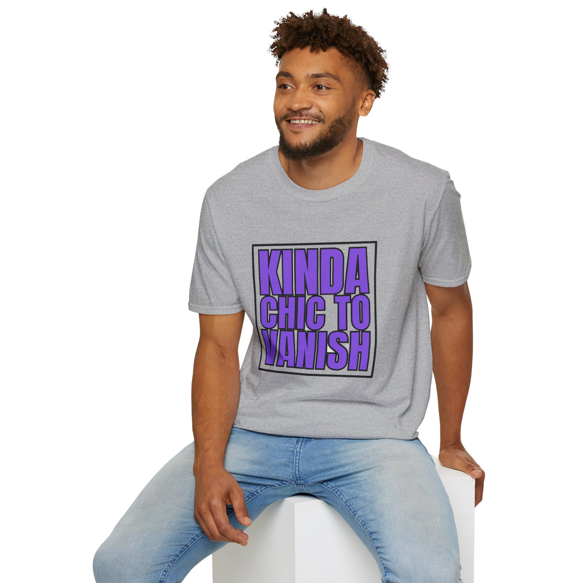 Kinda Chic to Vanish T-Shirt — Bold Purple Graphic Tee - Trending Now - August 2026