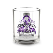 Break the Cycle Purple Ribbon Glass Mug – 10 oz Domestic Violence  Awareness Coffee Cup