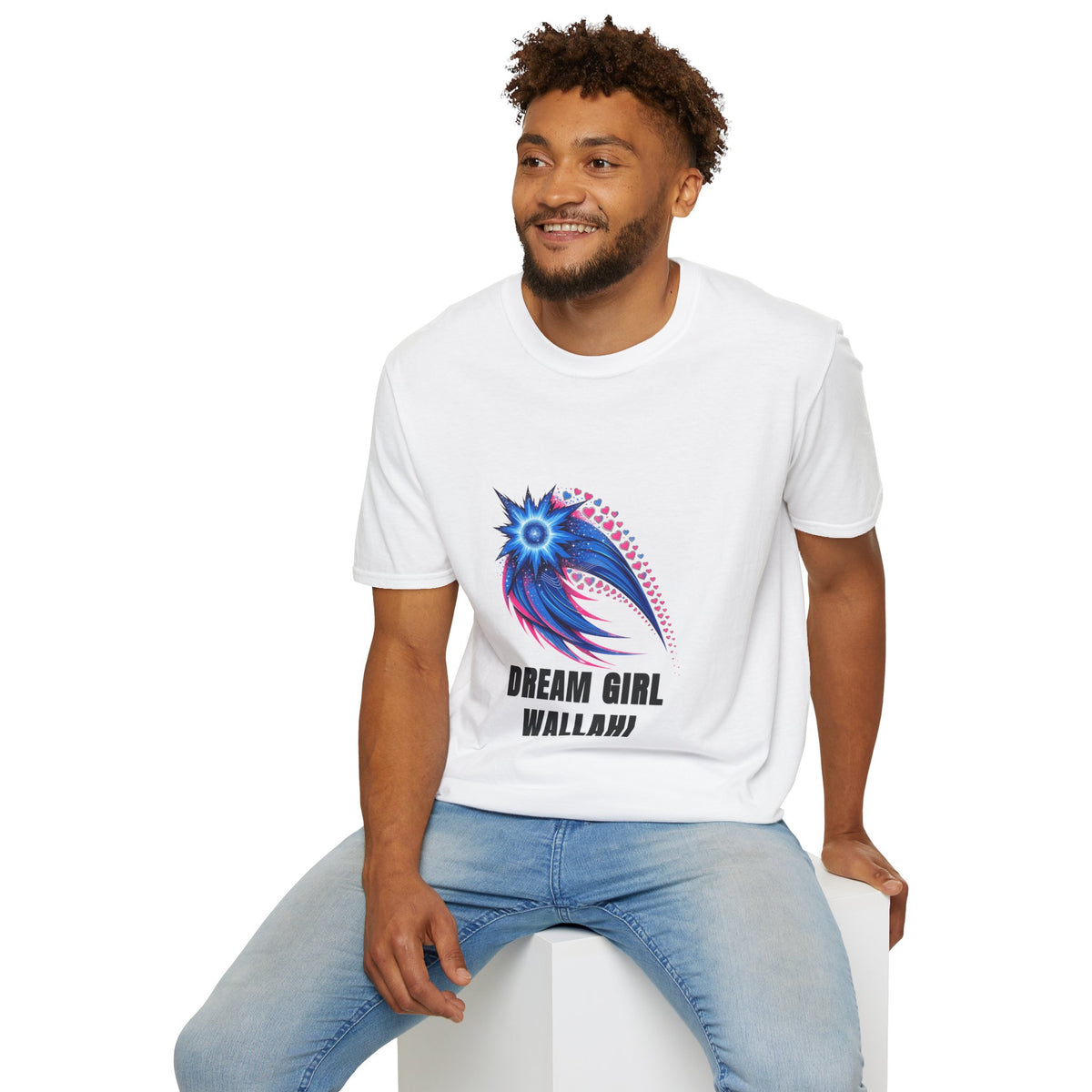 Dream Girl T-Shirt — Blue Starburst Heart Graphic ("Dream Girl Wallah") - Trending Now - August 2026