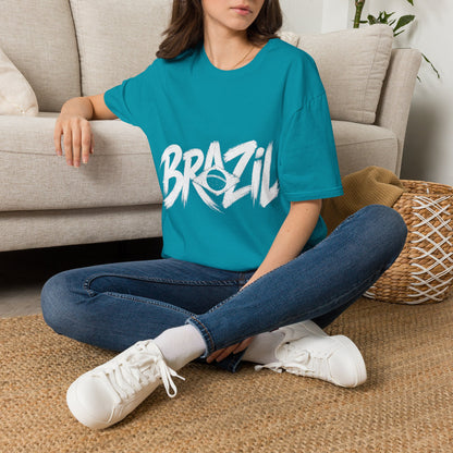 Brazil Minimal Marble Waves T-Shirt