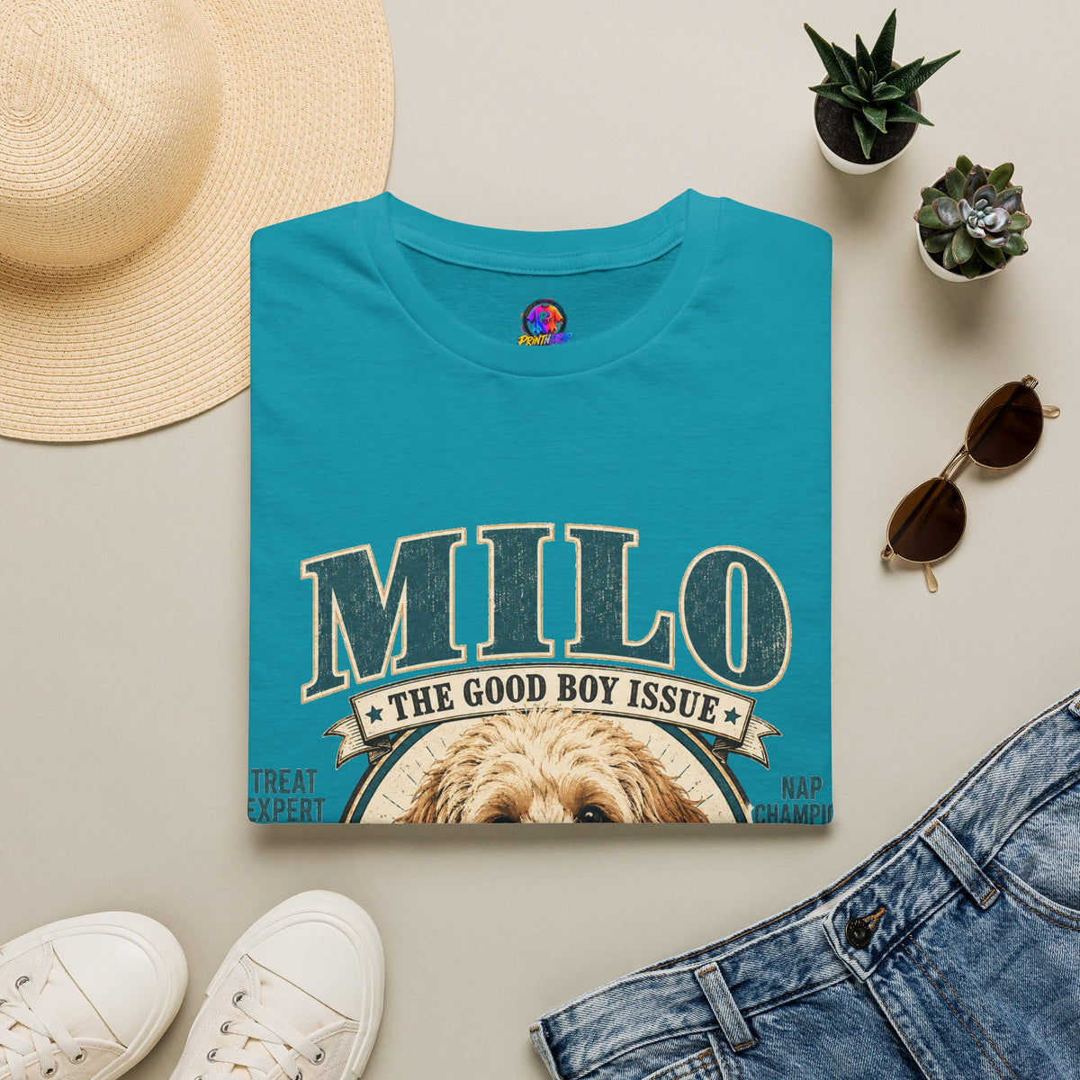 Milo 'The Good Boy Issue' T-Shirt — Cute Dog Portrait Tee