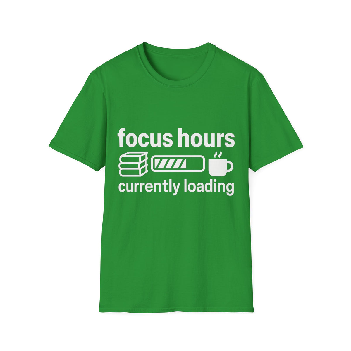 Focus Hours T-Shirt — "Focus Hours Currently Loading" Graphic Tee for Productivity & Remote Work - Trending Now - August 2026 Trends - Everyday T-Shirt