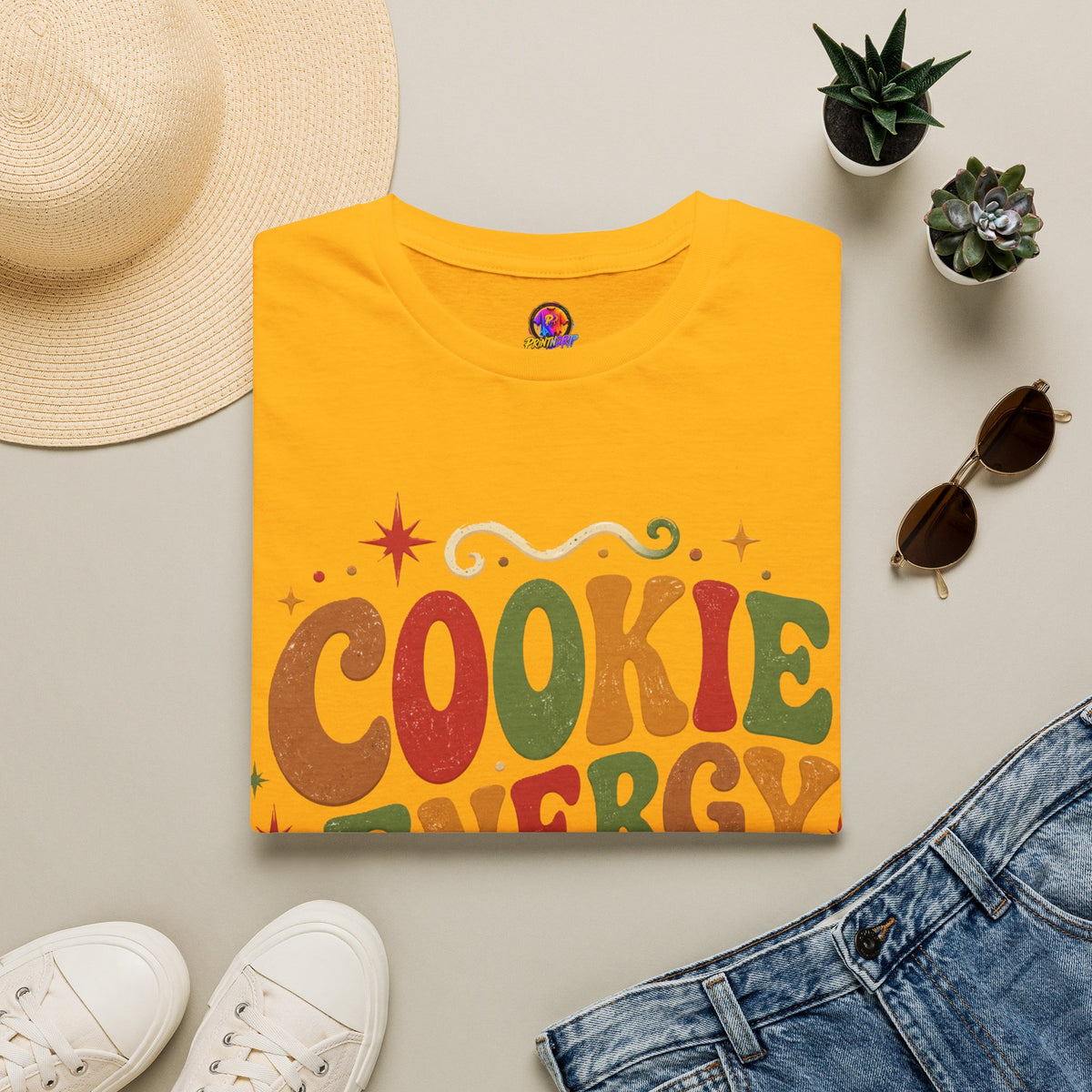 Cookie Energy Only T-Shirt — Festive Gingerbread Holiday Tee