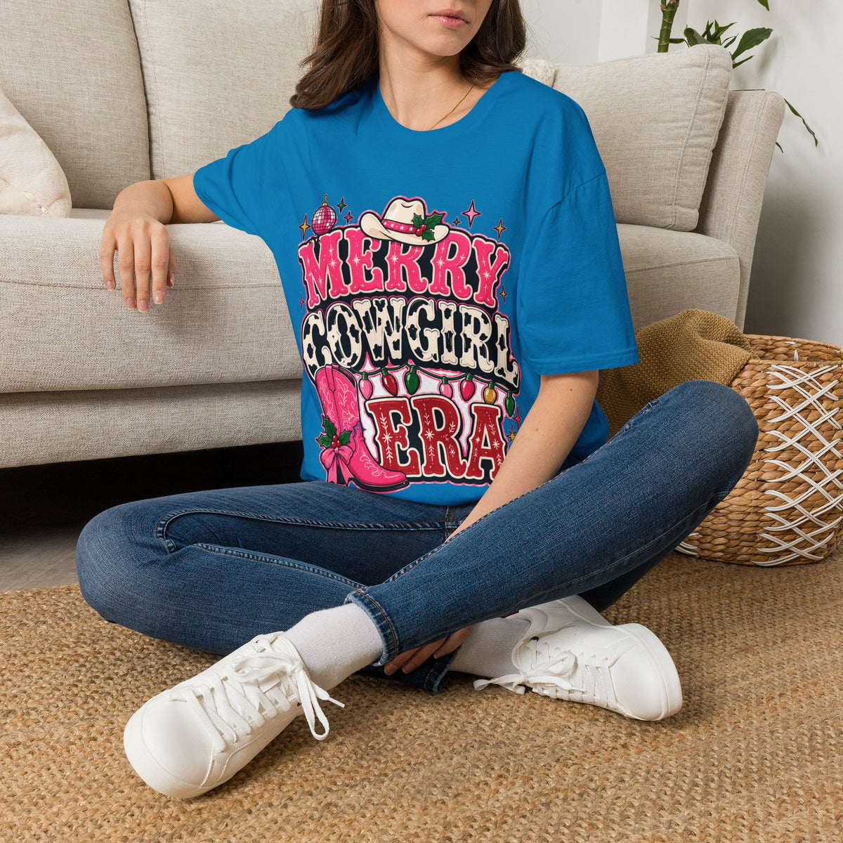 Merry Cowgirl Christmas T-Shirt