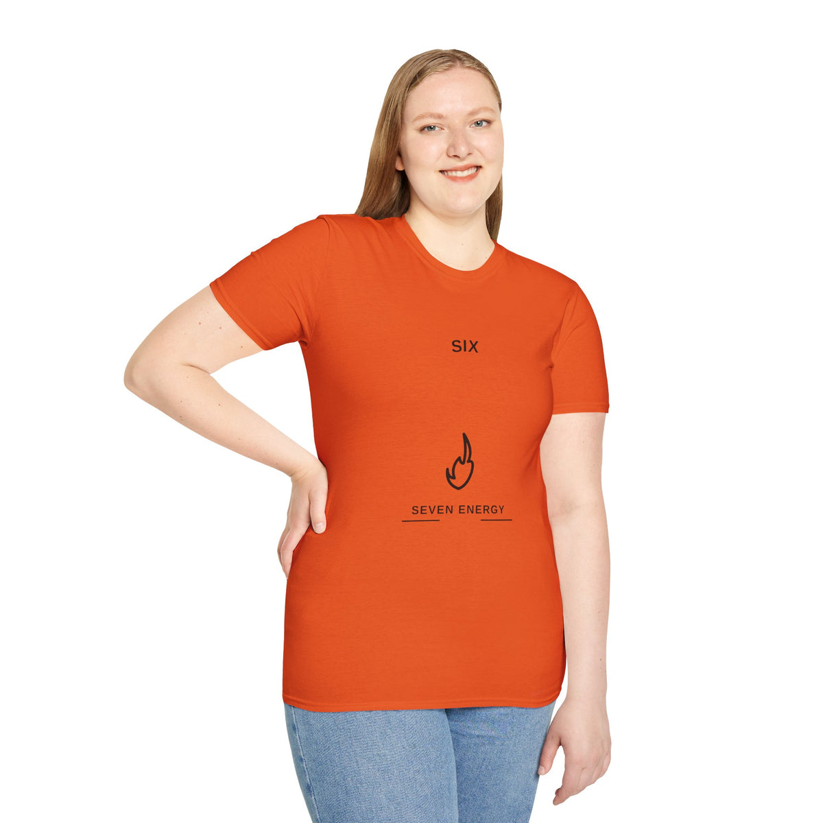 Minimal "SIX" Graphic T-Shirt — Clean Numeral Tee with Seven Energy Symbol - Trending Now - August 2026