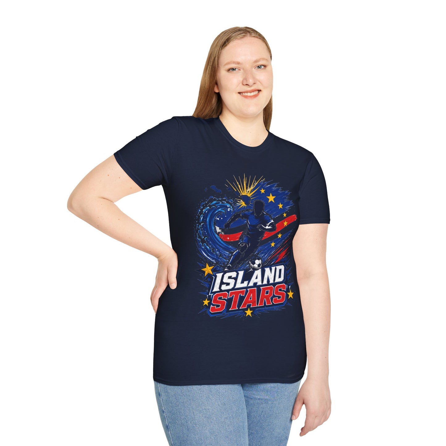 Cabo Verde Island Stars Soccer T-Shirt – Pacific Wave Football Team Tee