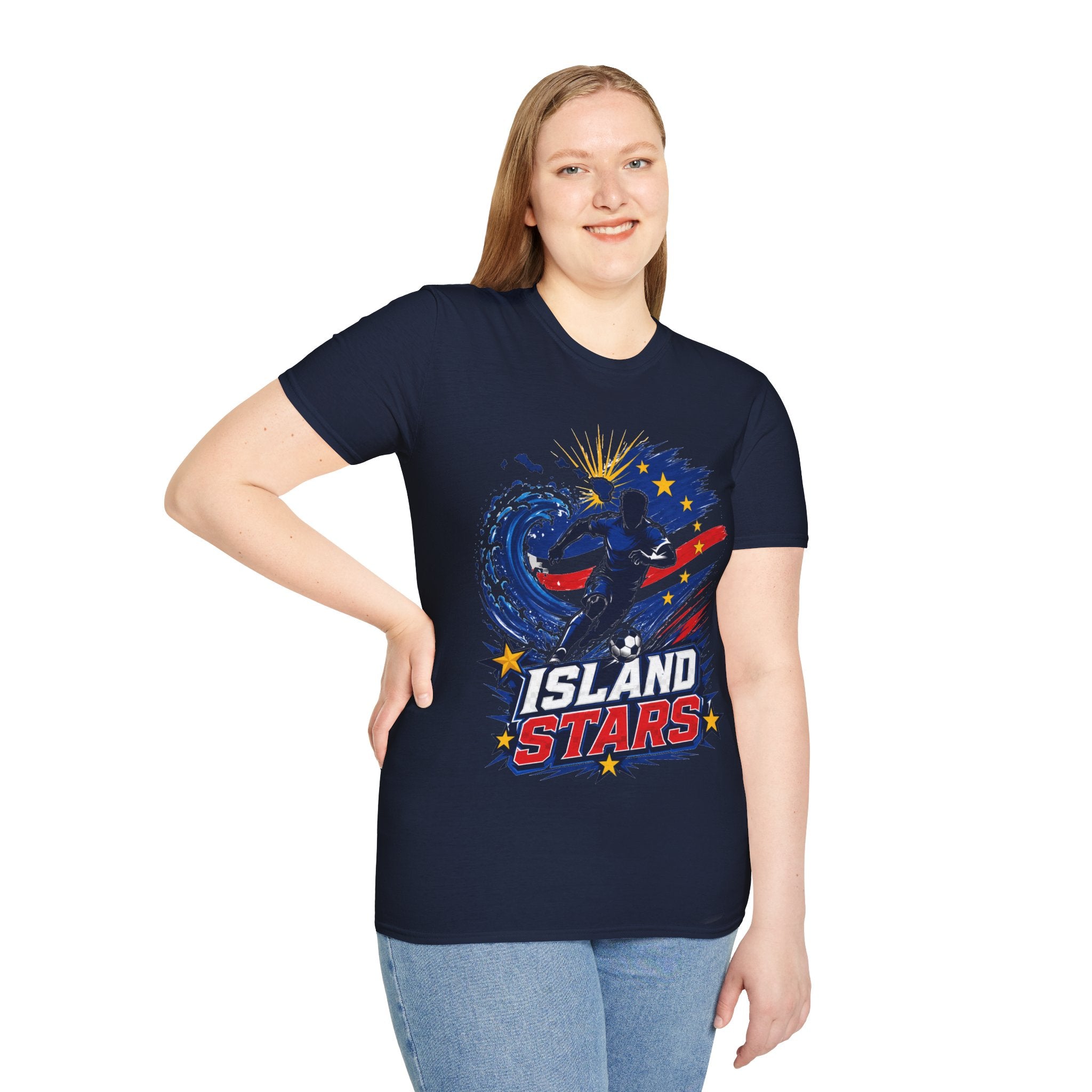 Cabo Verde Island Stars Soccer T-Shirt – Pacific Wave Football Team Tee