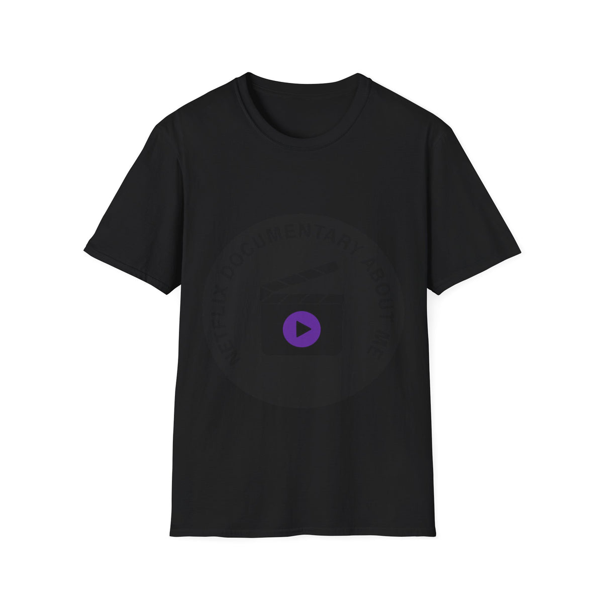 Netflix Documentary About Me Purple Badge T-Shirt - Retro Circle Logo Graphic Tee - Trending Now - September 2026