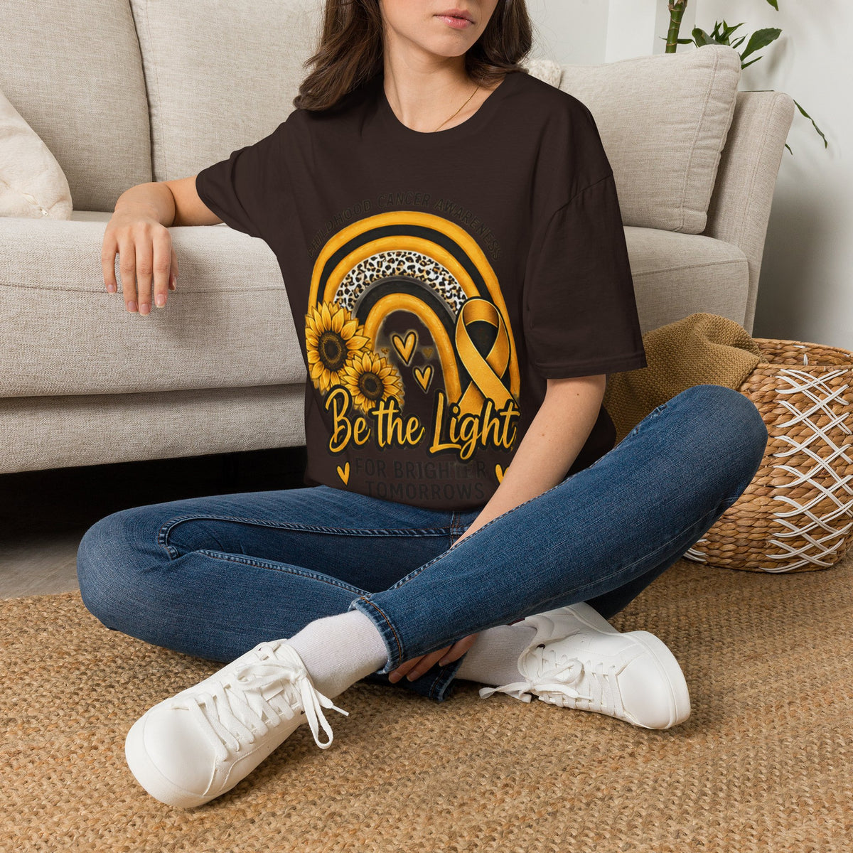 Be the Light Childhood Cancer Awareness T-Shirt