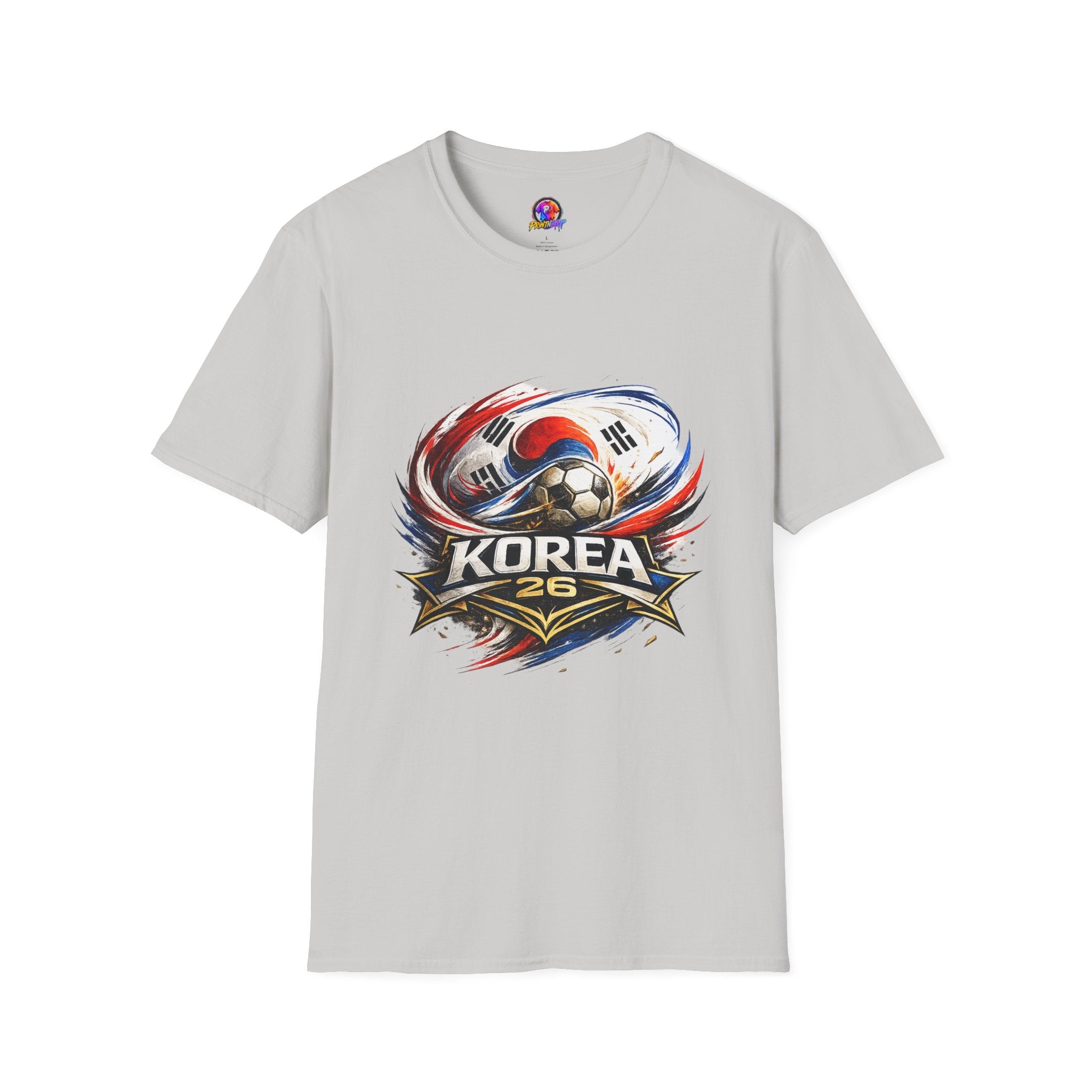Korea Soccer T‑Shirt — Korea Football Crest Tee