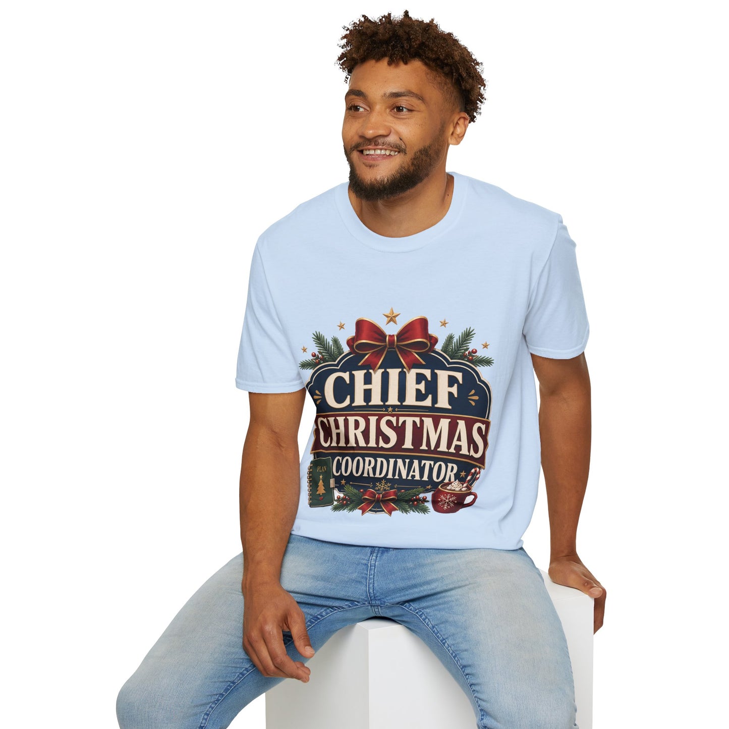 Christmas T-Shirt — "Chief Christmas Coordinator" Holiday Graphic Tee