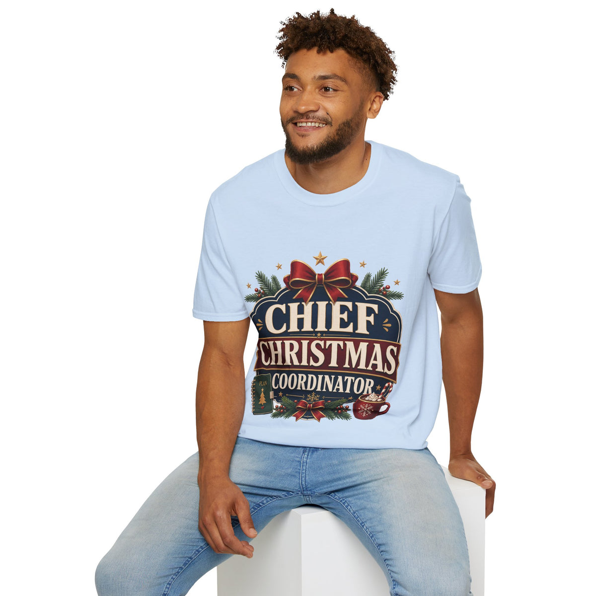 Christmas T-Shirt — "Chief Christmas Coordinator" Holiday Graphic Tee