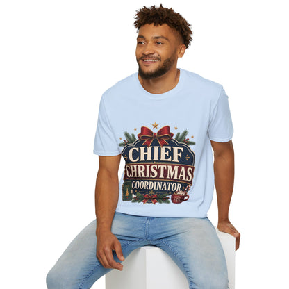 Christmas T-Shirt — "Chief Christmas Coordinator" Holiday Graphic Tee