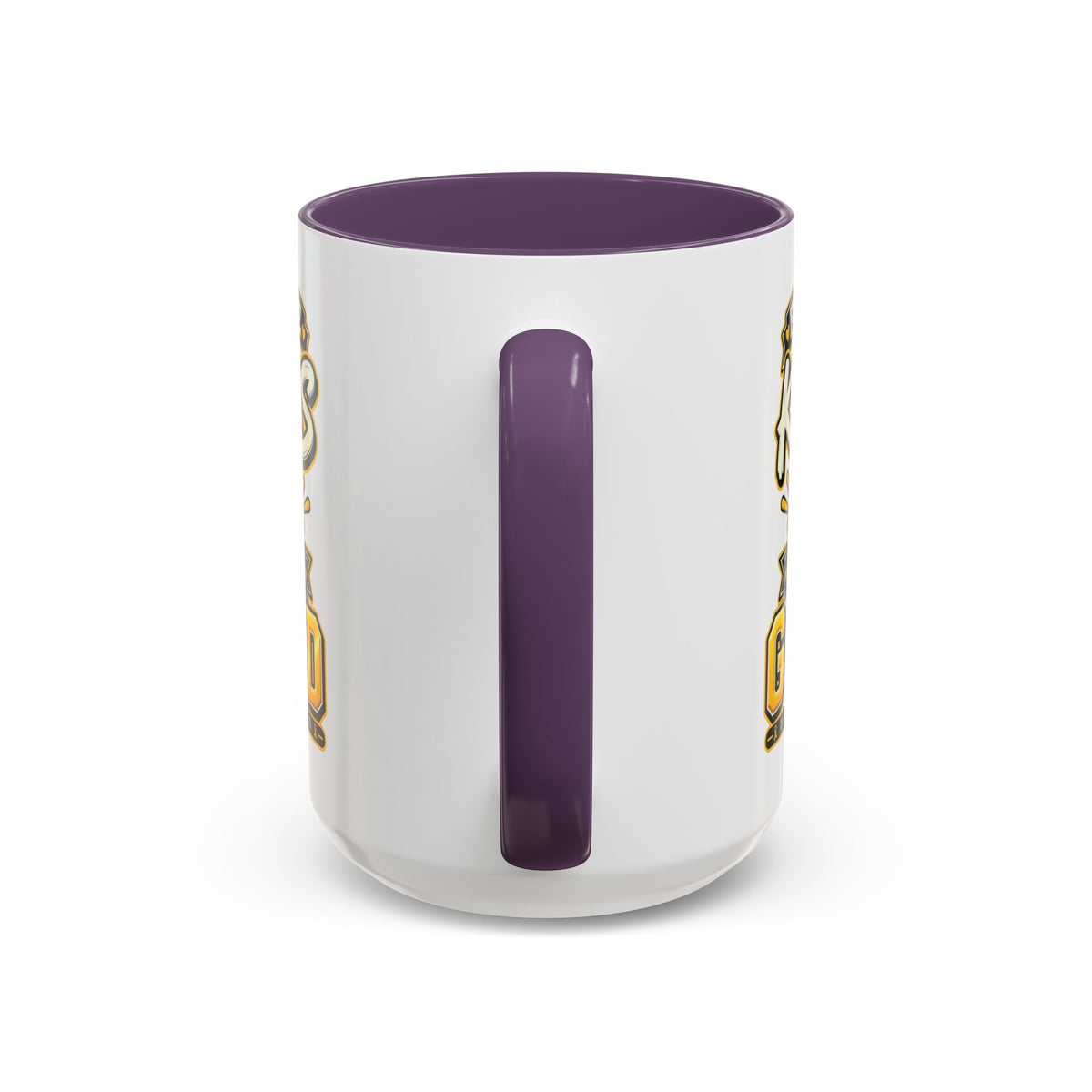 For The Kids We Go Gold Accent Coffee Mug — Childhood Cancer Awareness 11/15oz