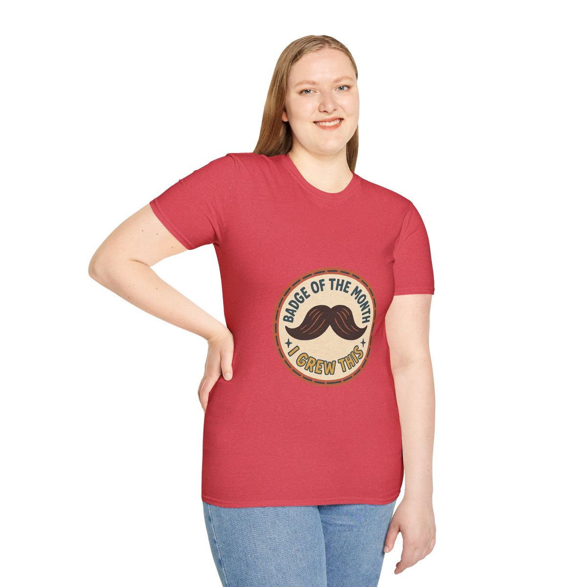 Mustache Dad T-Shirt - "King of the Mustache" Retro Badge Design - Trending Now - October 2026
