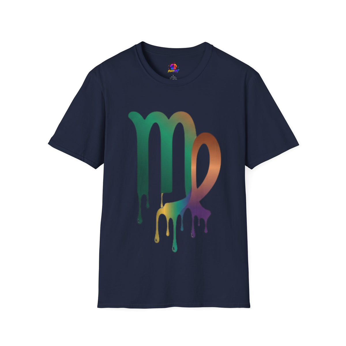 Virgo Zodiac Drip T-Shirt — Colorful Virgo Sign Astrology Tee