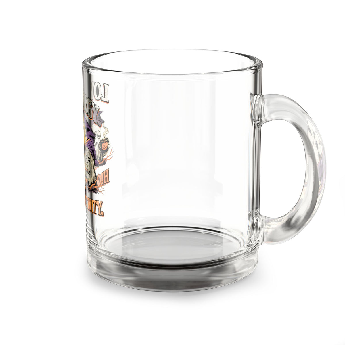 Halloween Glass Mug 10 oz  Glass Mug, 10oz