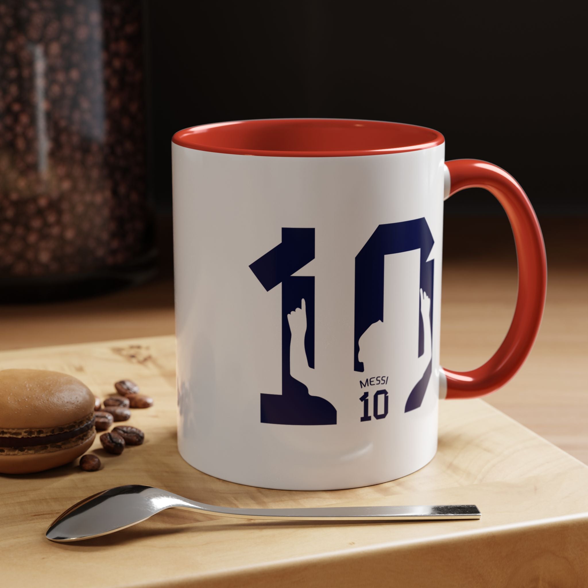 Messi Number 10 Coffee Mug — Soccer Fan Accent Mug