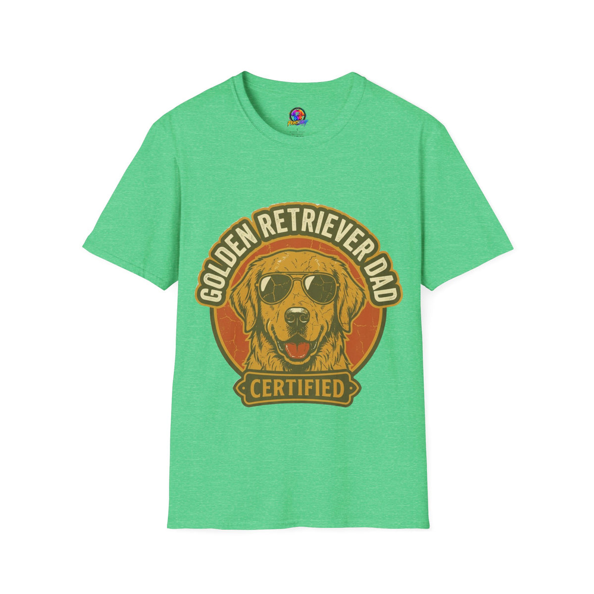 Golden Retriever Dad T-Shirt — Certified Retro Dog Dad Tee