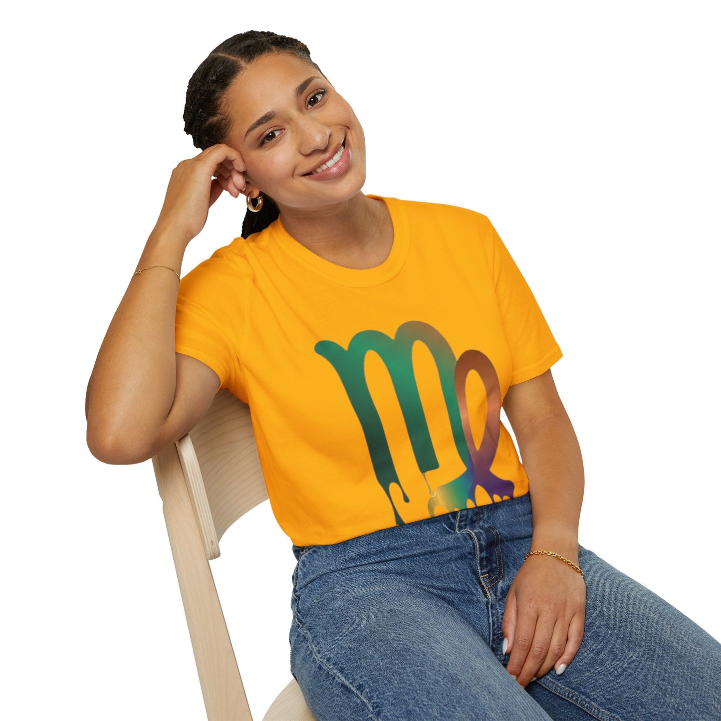 Virgo Zodiac Drip T-Shirt — Colorful Virgo Sign Astrology Tee