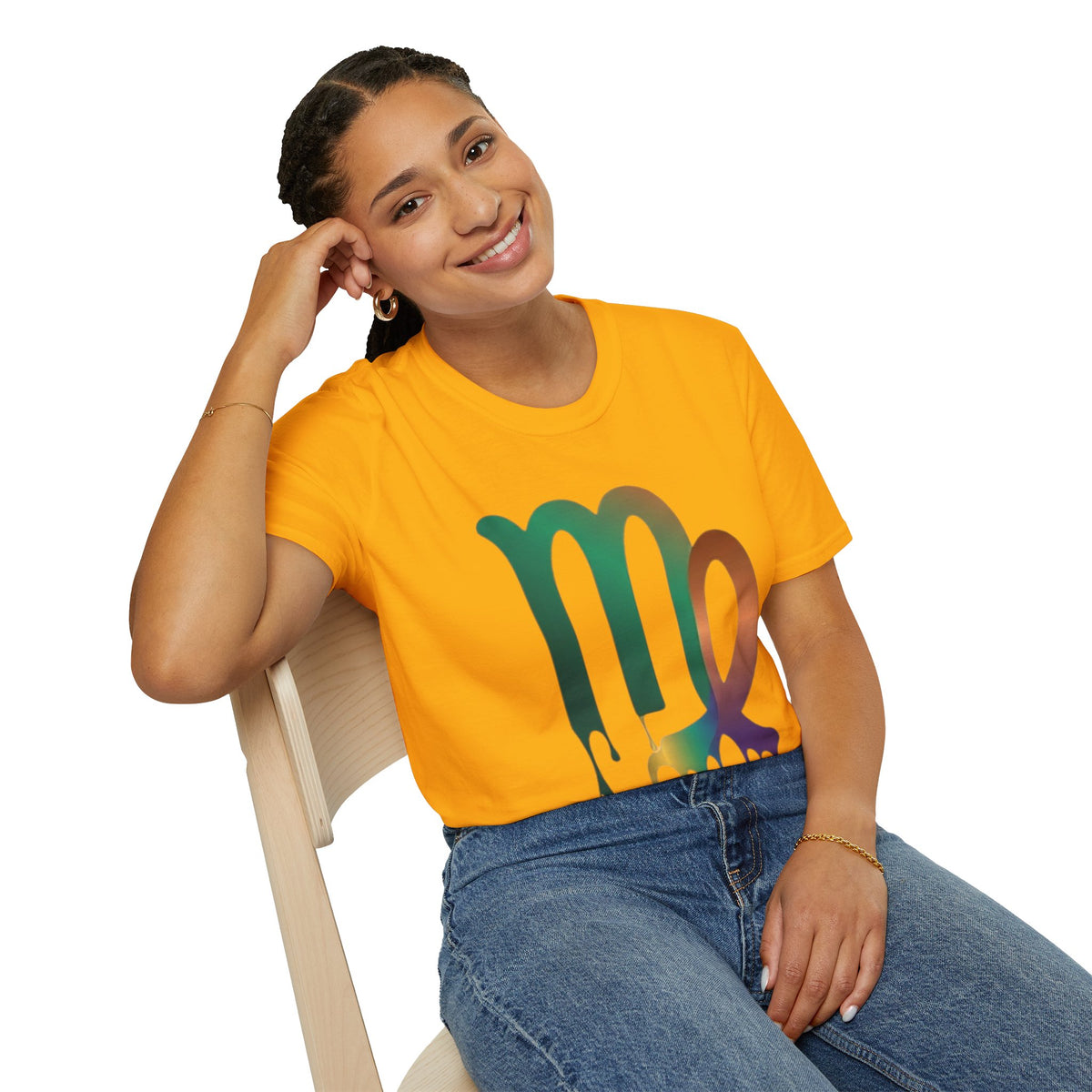 Virgo Zodiac Drip T-Shirt — Colorful Virgo Sign Astrology Tee
