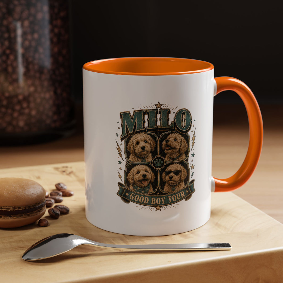 Milo Bailey Dog Dad Mom Milo 'Good Boy Tour' Accent Coffee Mug – Dog Lover