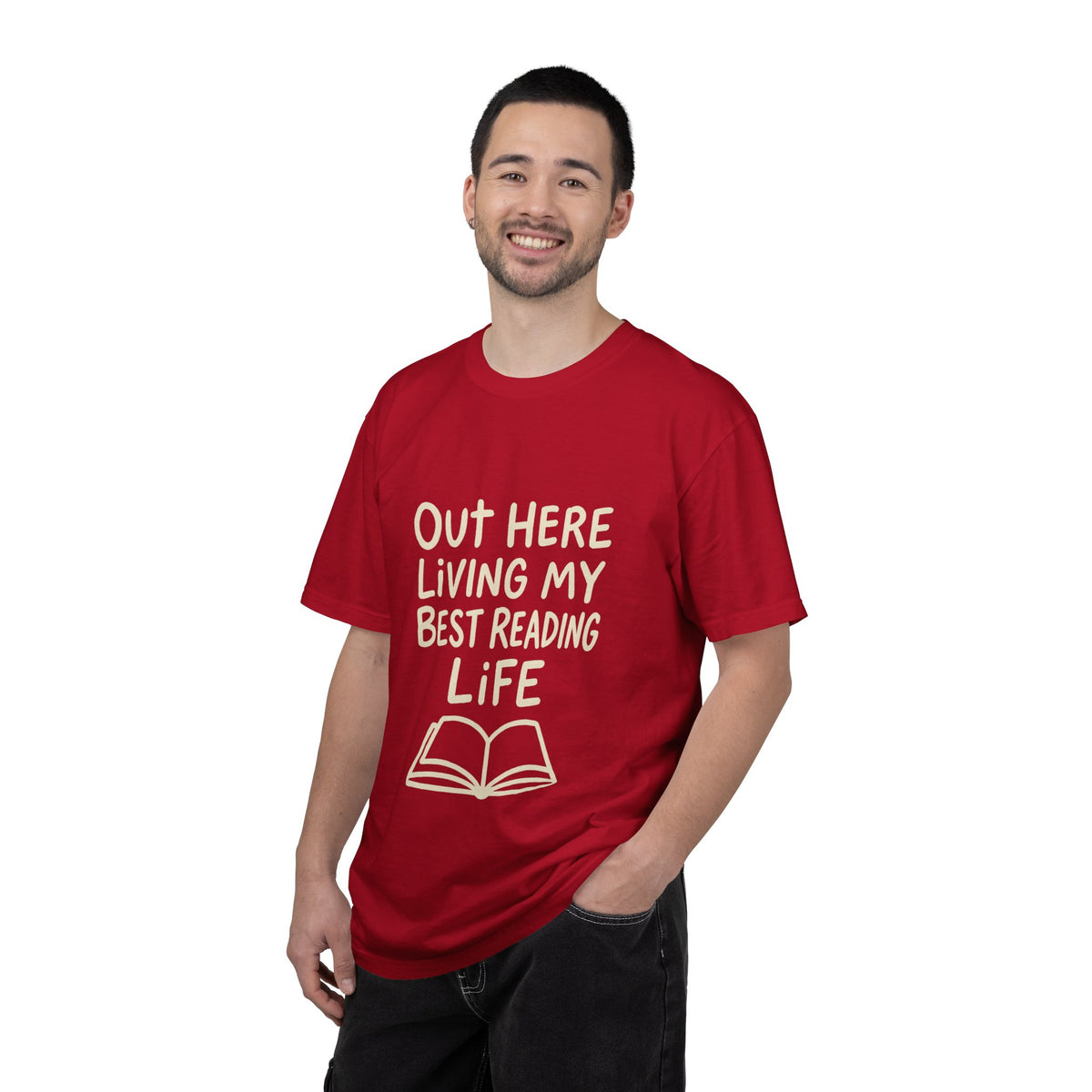 Reading Life T-Shirt — "Out Here Living My Best Reading Life" Book Lover Tee - Trending Now - October 2026
