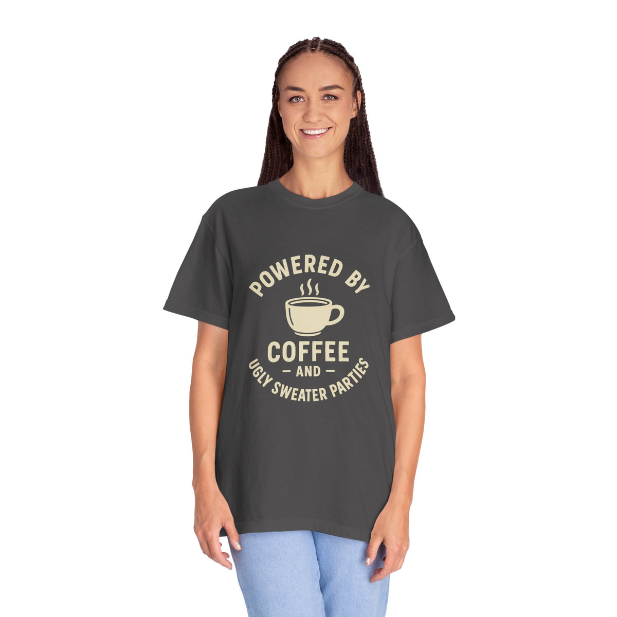 Powered by Coffee T-Shirt — Funny Coffee Lover Tee - Trending Now - October 2026