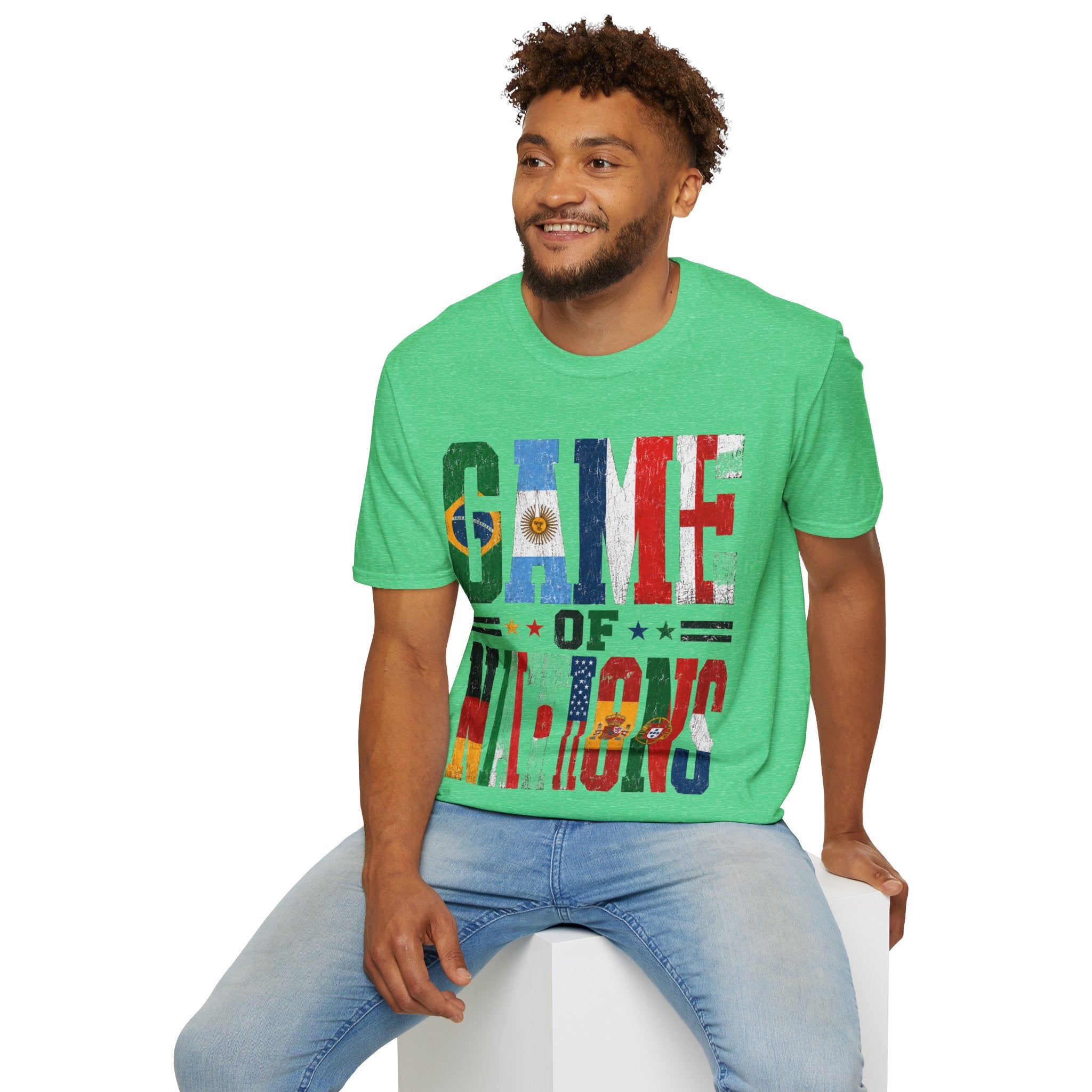 FIFA World Cup 2026 T-Shirt — 'Game of Nations' Vintage Flag Soccer Graphic Tee