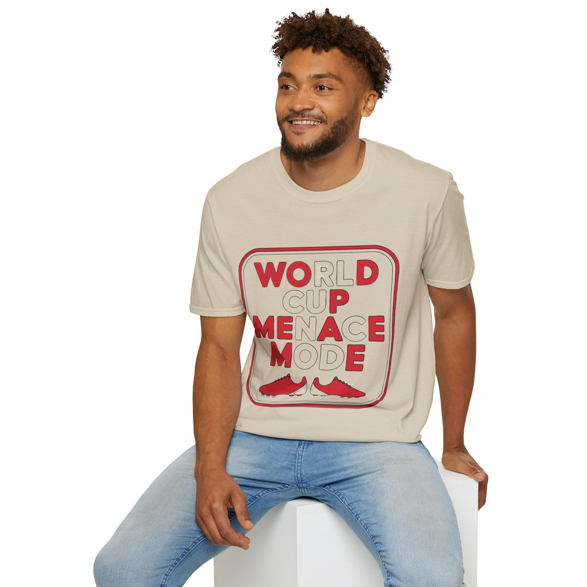 T-Shirt — "World Cup Menace" Retro Soccer Graphic Tee - Trending Now - August 2026