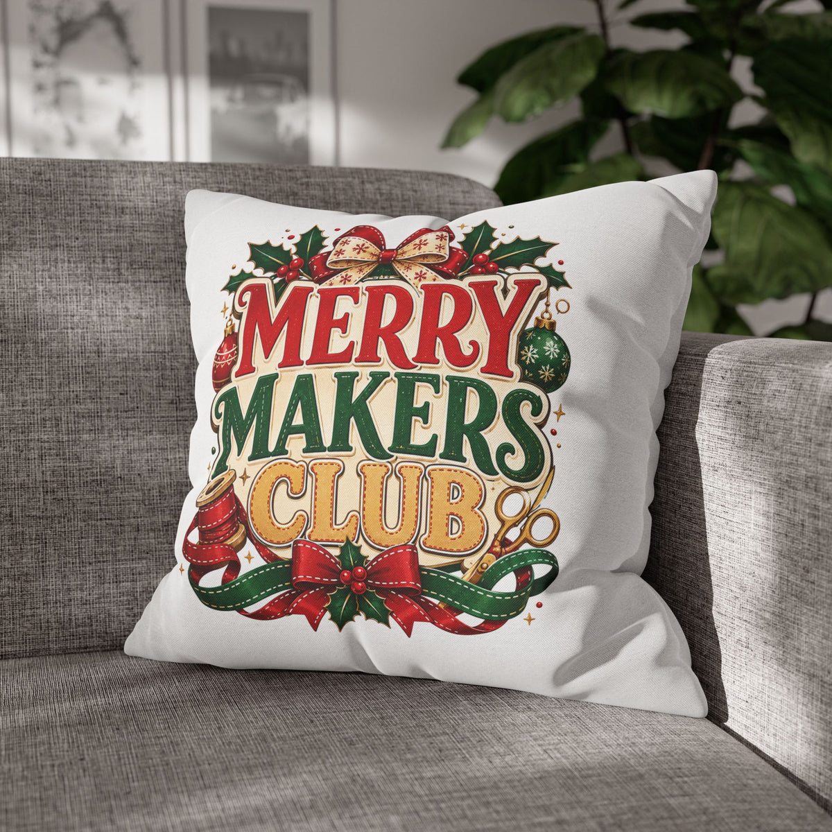 Christmas Merry Makers Club Holiday Pillowcase
