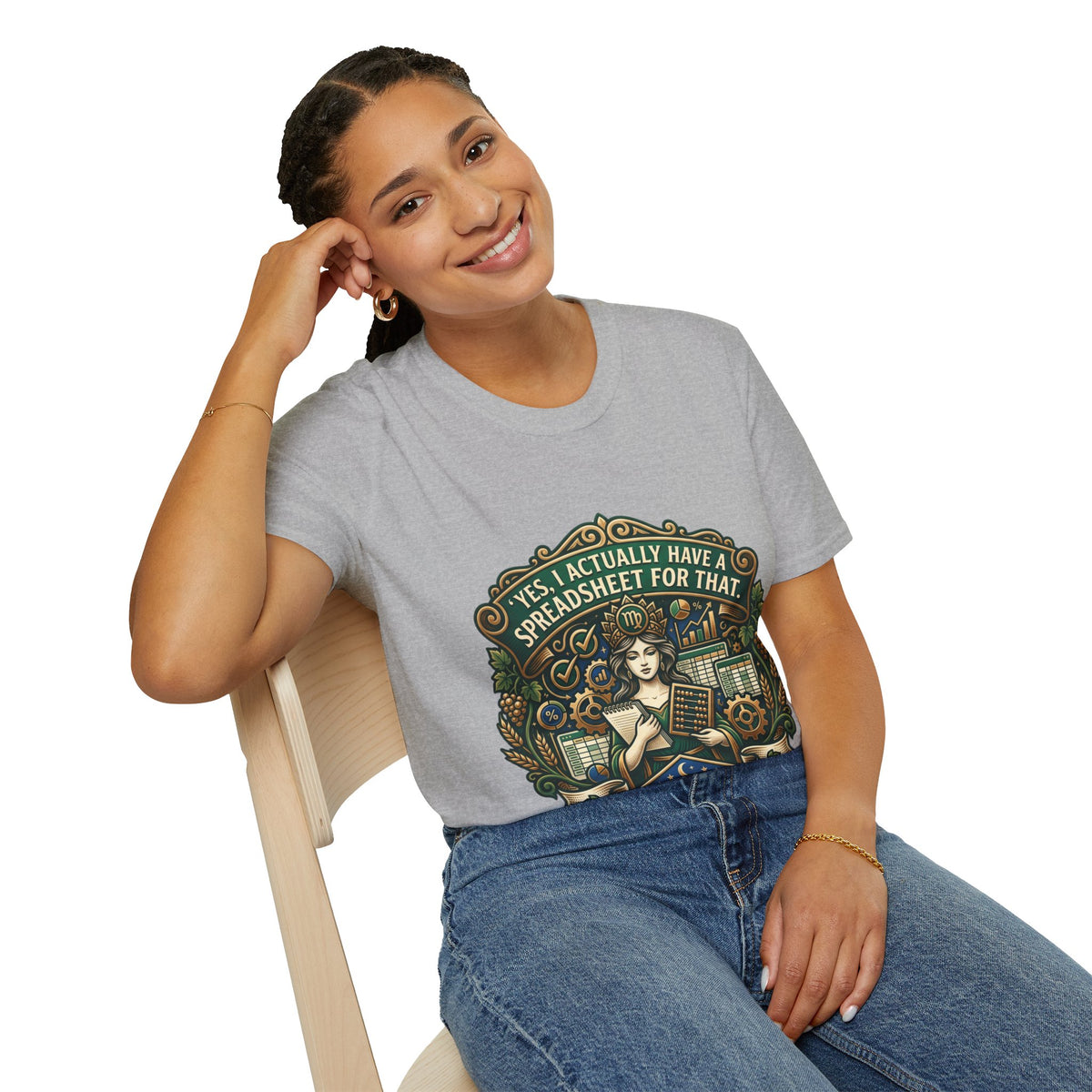 Virgo Zodiac T‑Shirt — "Yes, I Actually Have a Spreadsheet for That"