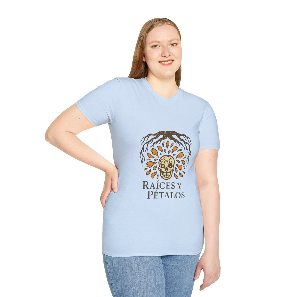 Raíces y Pétalos T-Shirt — Botanical Logo Tee - Trending Now - October 2026