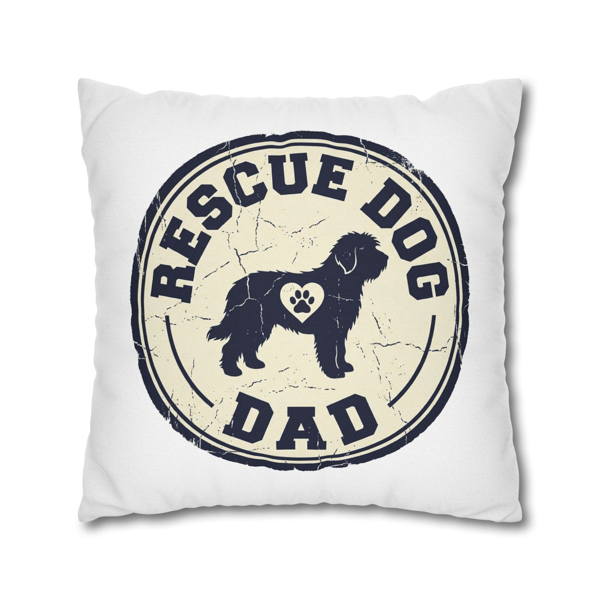 Funny Rescue Dog Dad Pillowcase