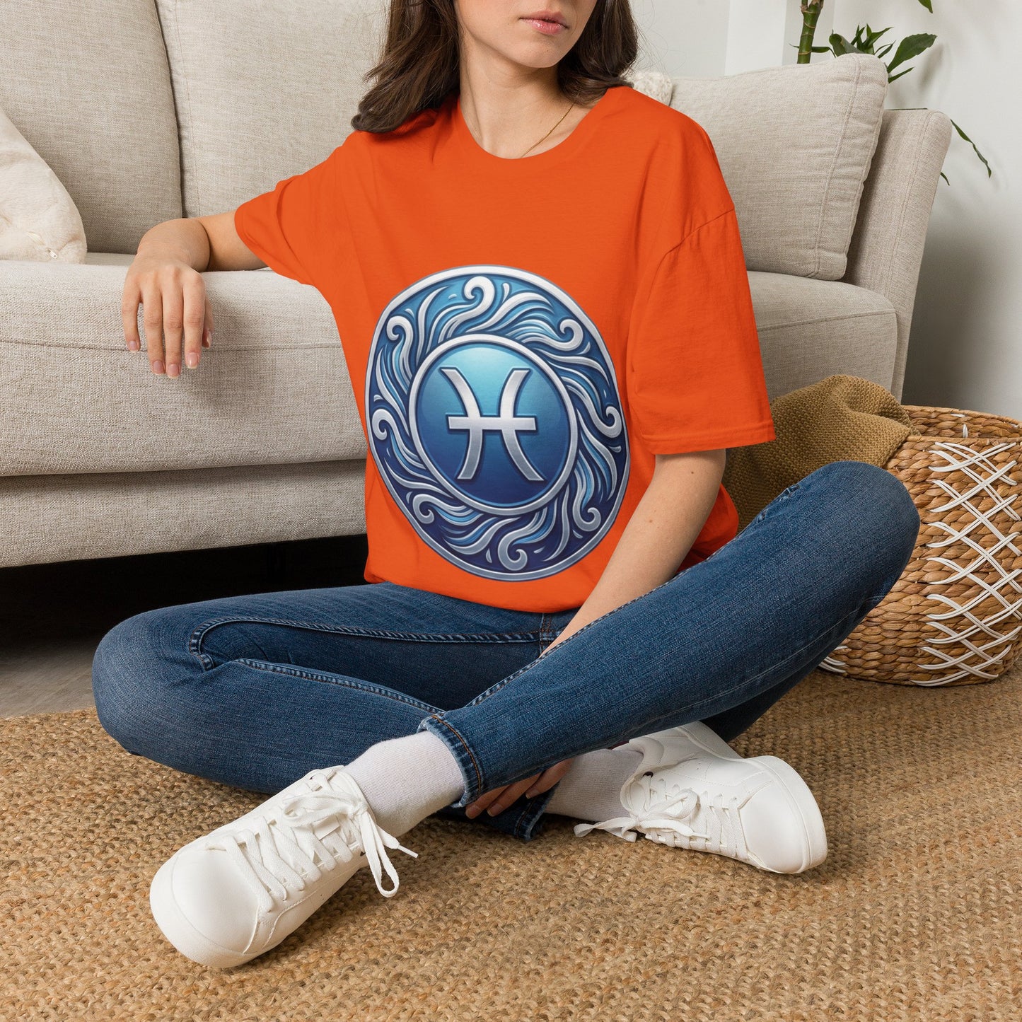 Pisces Zodiac T-Shirt – Blue Water Sign Astrology Tee