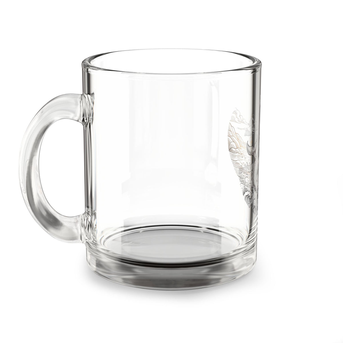 Capricorn Sea-Goat 10oz Glass Mug — Zodiac Astrology Coffee Cup