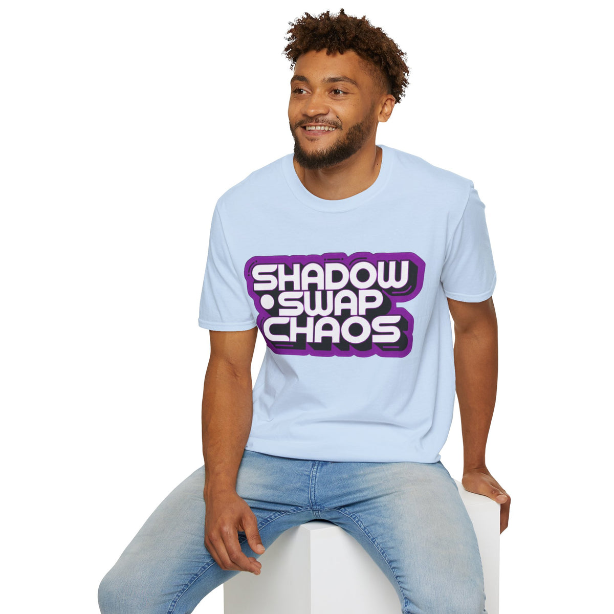 Shadow Swap Chaos T-Shirt — Retro Purple Gaming Graphic Tee - Trending Now - August 2026