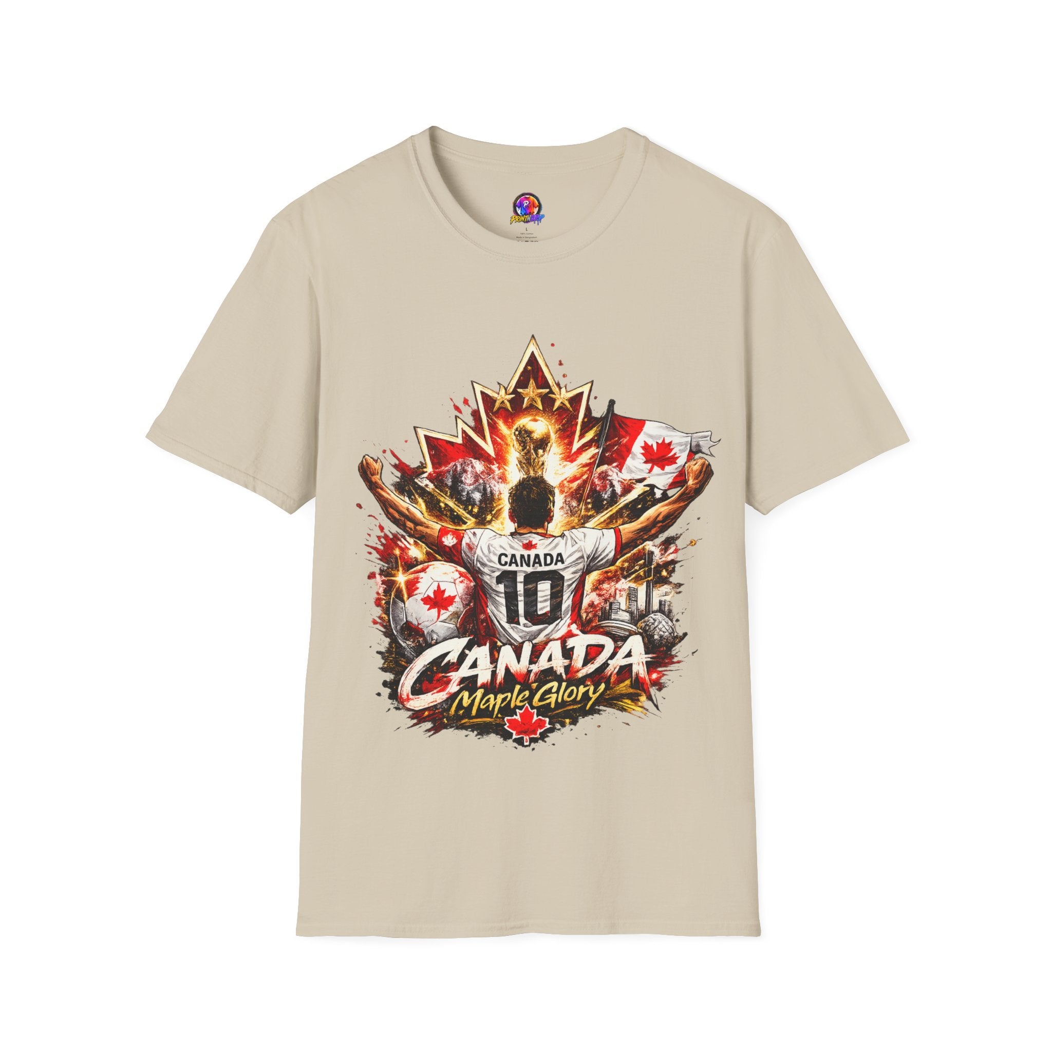 Canada Maple Glory T‑Shirt — Vintage Canadian Maple Leaf Graphic Tee