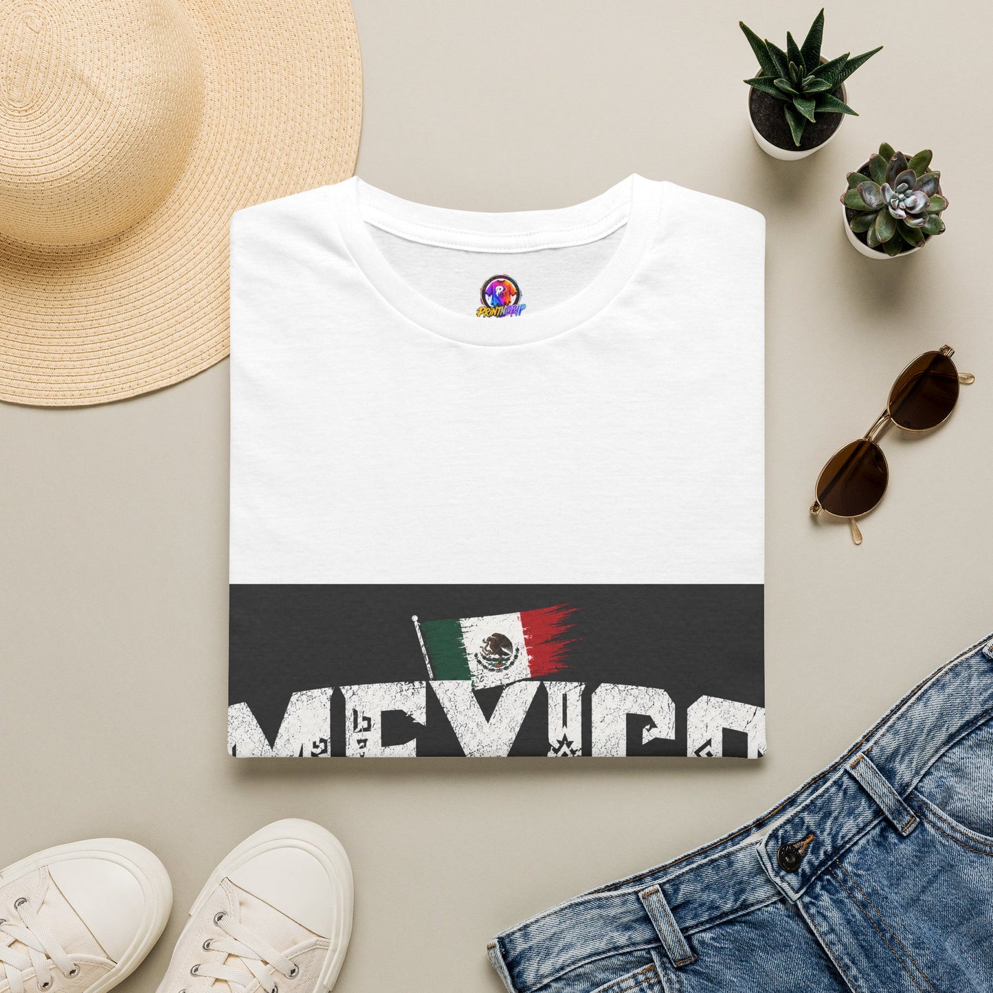 Mexico Vintage Flag T-Shirt