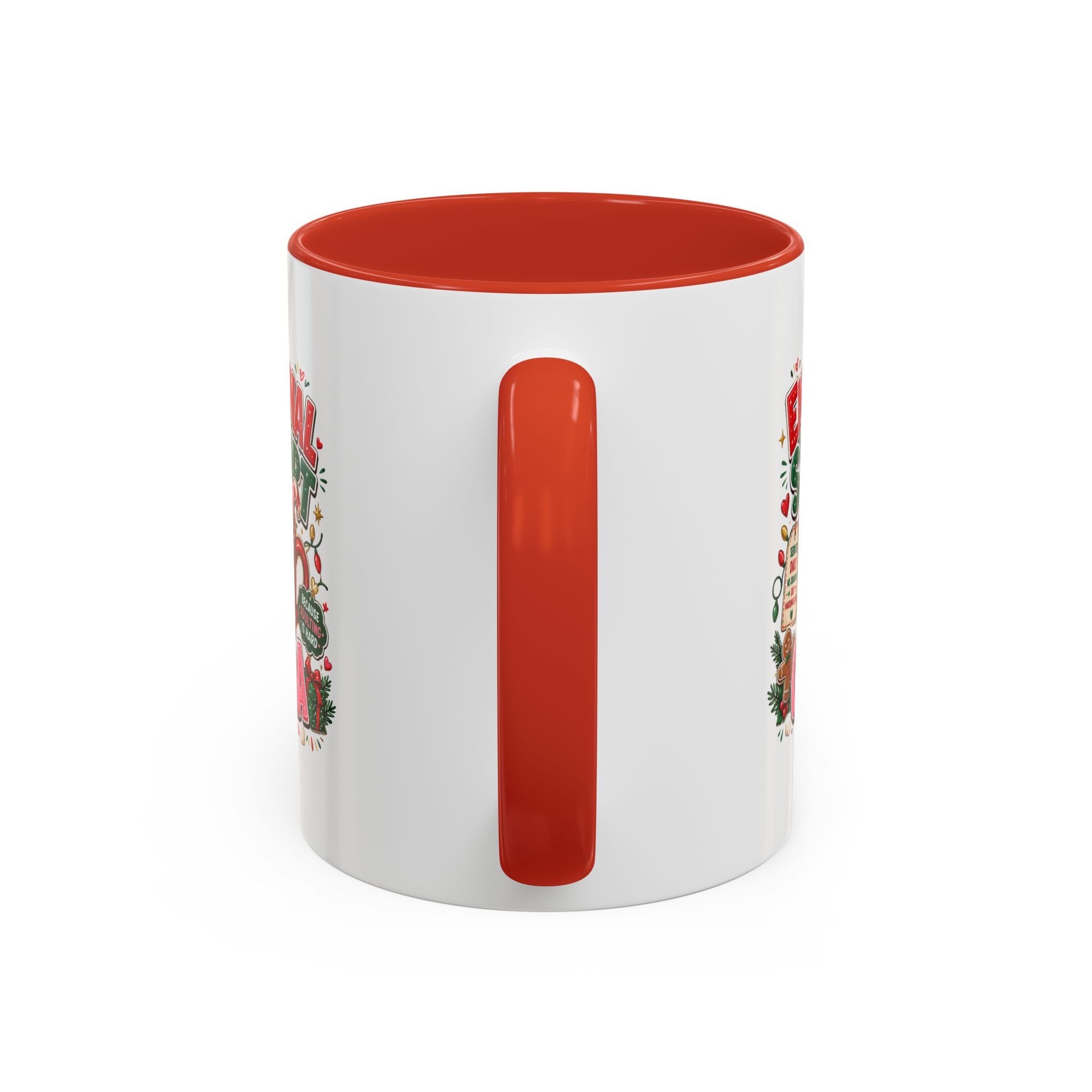 Modern Day Christmas  Emotional Support Cocoa Mug — Festive Hot Chocolate Christmas Coffee Cup (11/15oz)