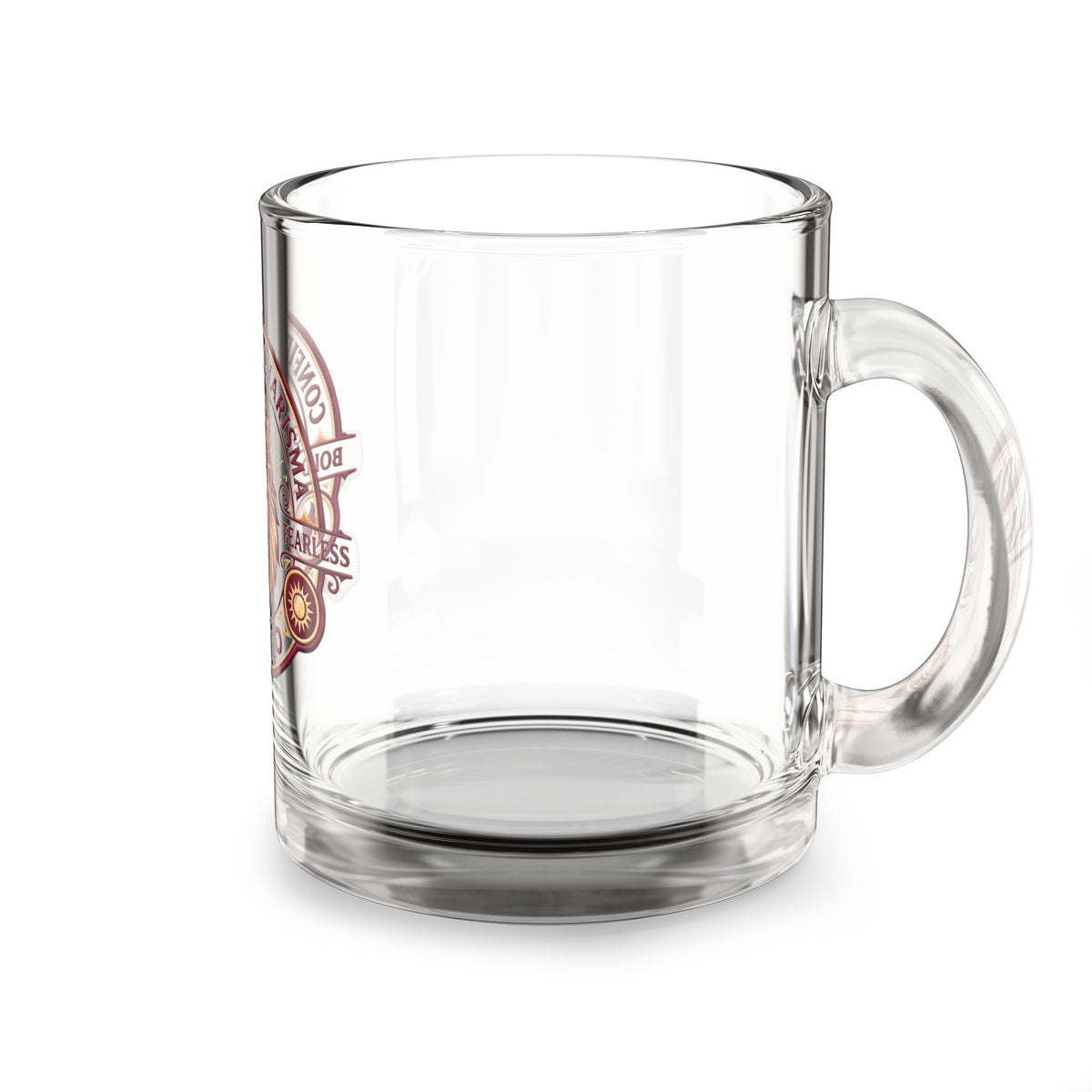 Leo Zodiac Glass Mug — 10oz Confidence & Charisma Lion Horoscope Gift