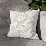 Built Not Bought Decorative Pillowcase Milo Bailey Dog Dad Mom — Mechanic & Auto Enthusiast Throw Pillow Cover