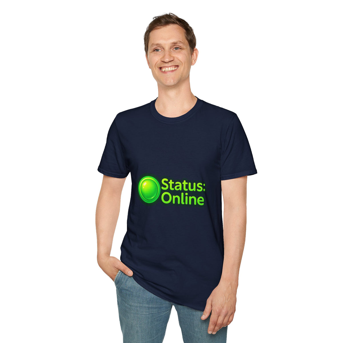 Status Online T-Shirt — Green Online Status Icon Tee - Trending Now - October 2026