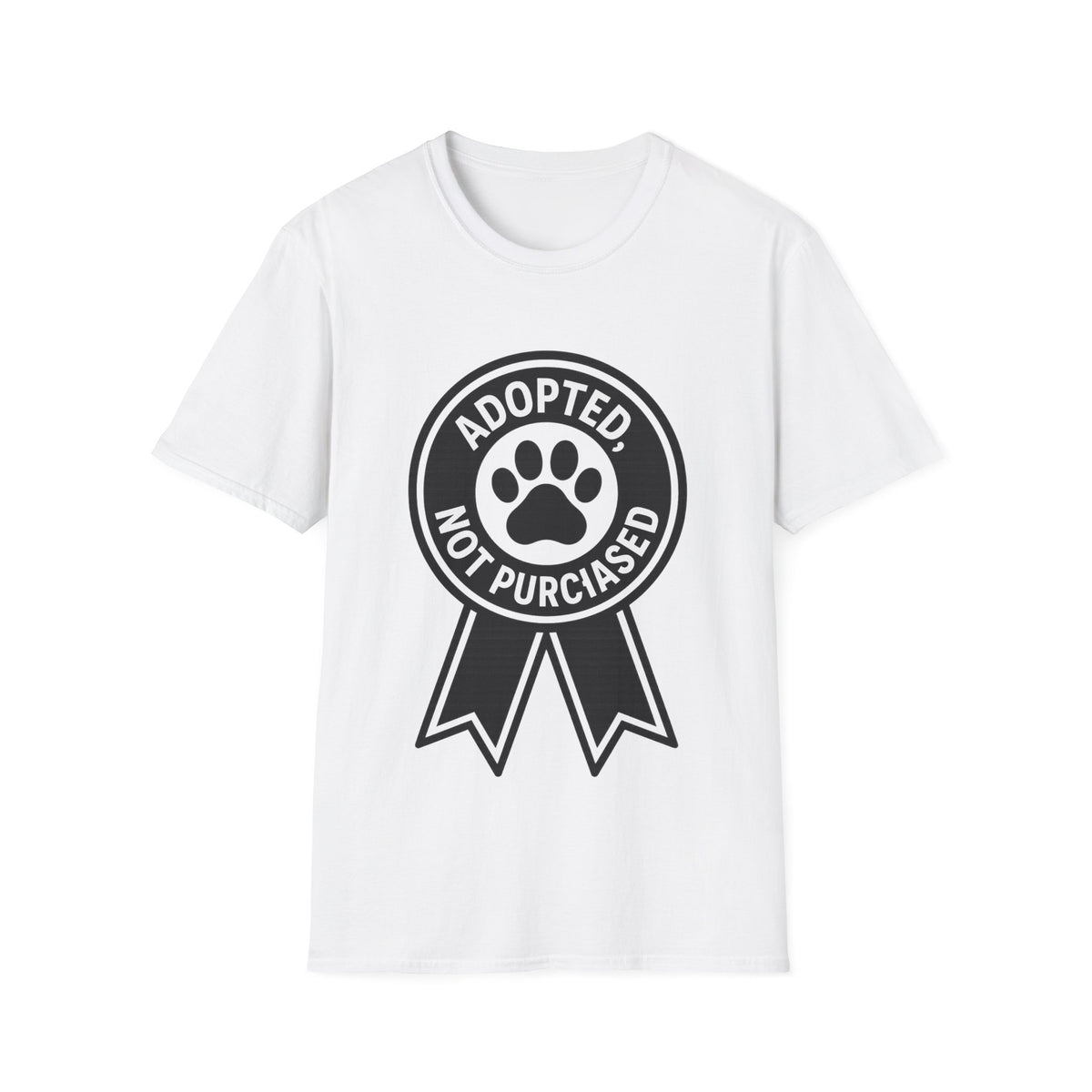Adopted Not Purchased Graphic T-Shirt — Rescue Pet Awareness Tee - Trending Now - August 2026