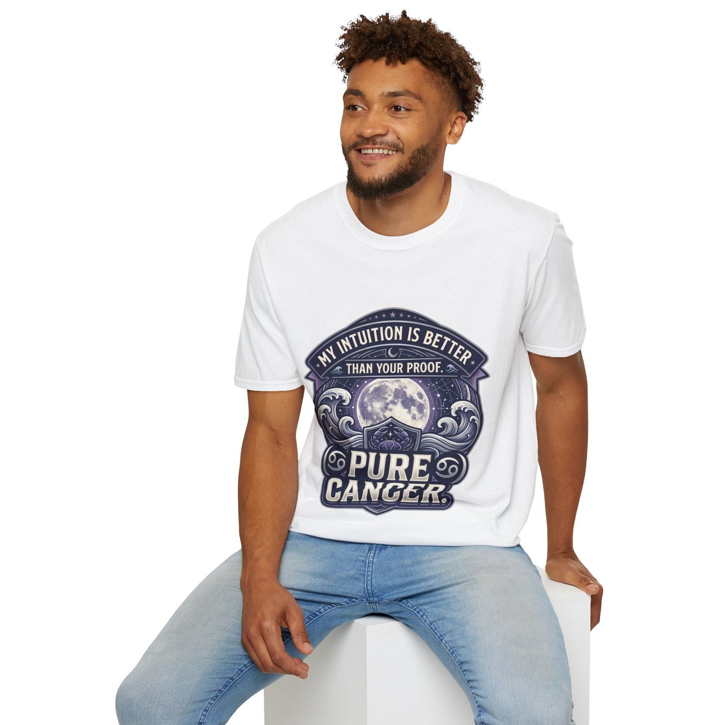 Cancer Zodiac T-Shirt — "My Intuition Is Better Than Your Proof" Astrology Tee
