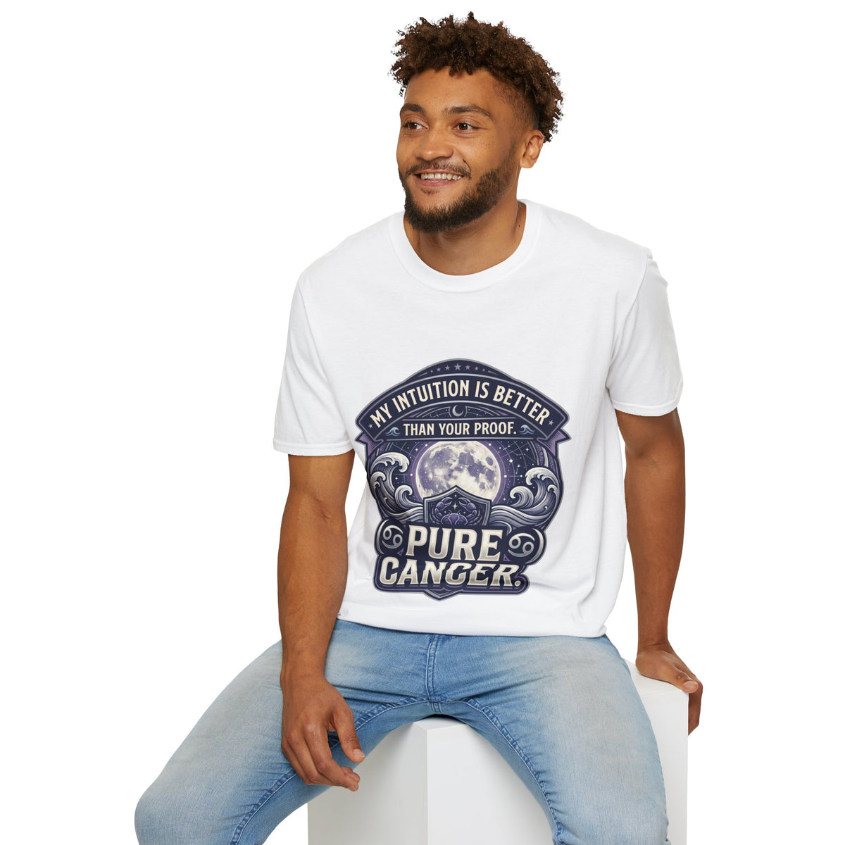 Cancer Zodiac T-Shirt — "My Intuition Is Better Than Your Proof" Astrology Tee