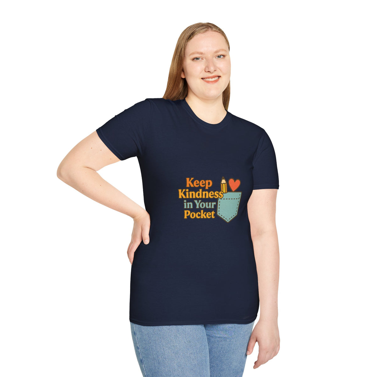 Pocket Positivity T-Shirt — "Keep Kindness In Your Pocket" Cute Heart Pocket Graphic - Trending Now - October 2026