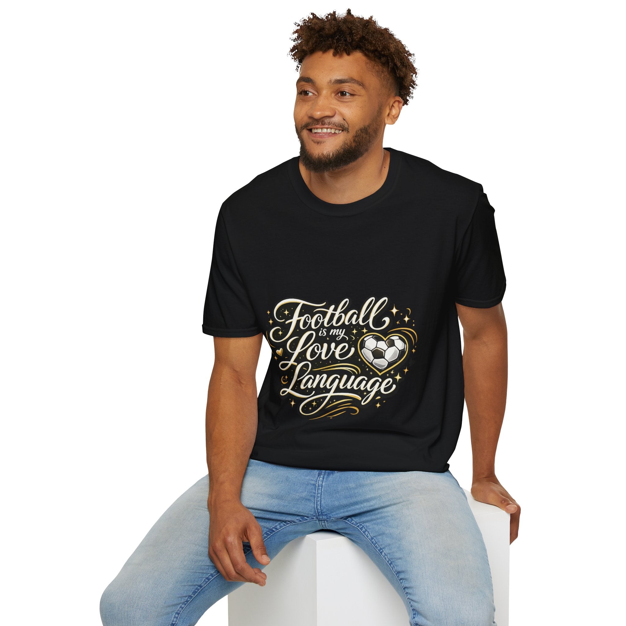 Women's/Unisex Soccer Fan Shirt Football Is My Love Language Tee —